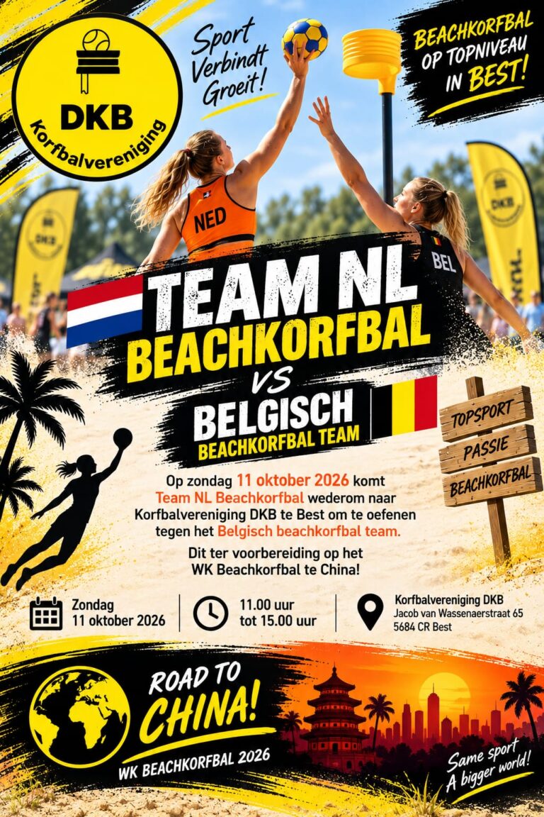 TeamNL beachkorfbal komt weer naar DKB!